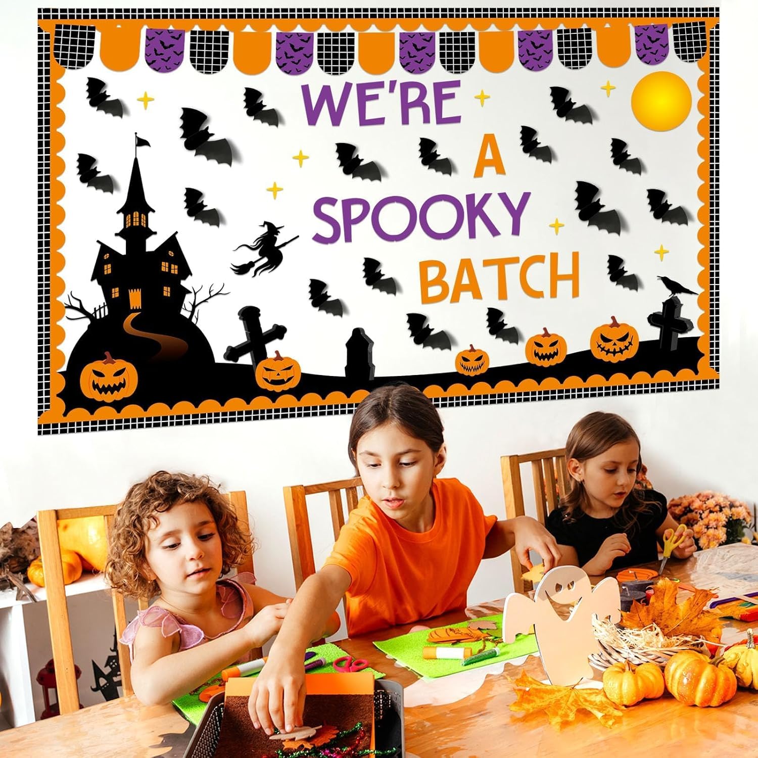 Halloween 3D Bulletin Board Decor Set