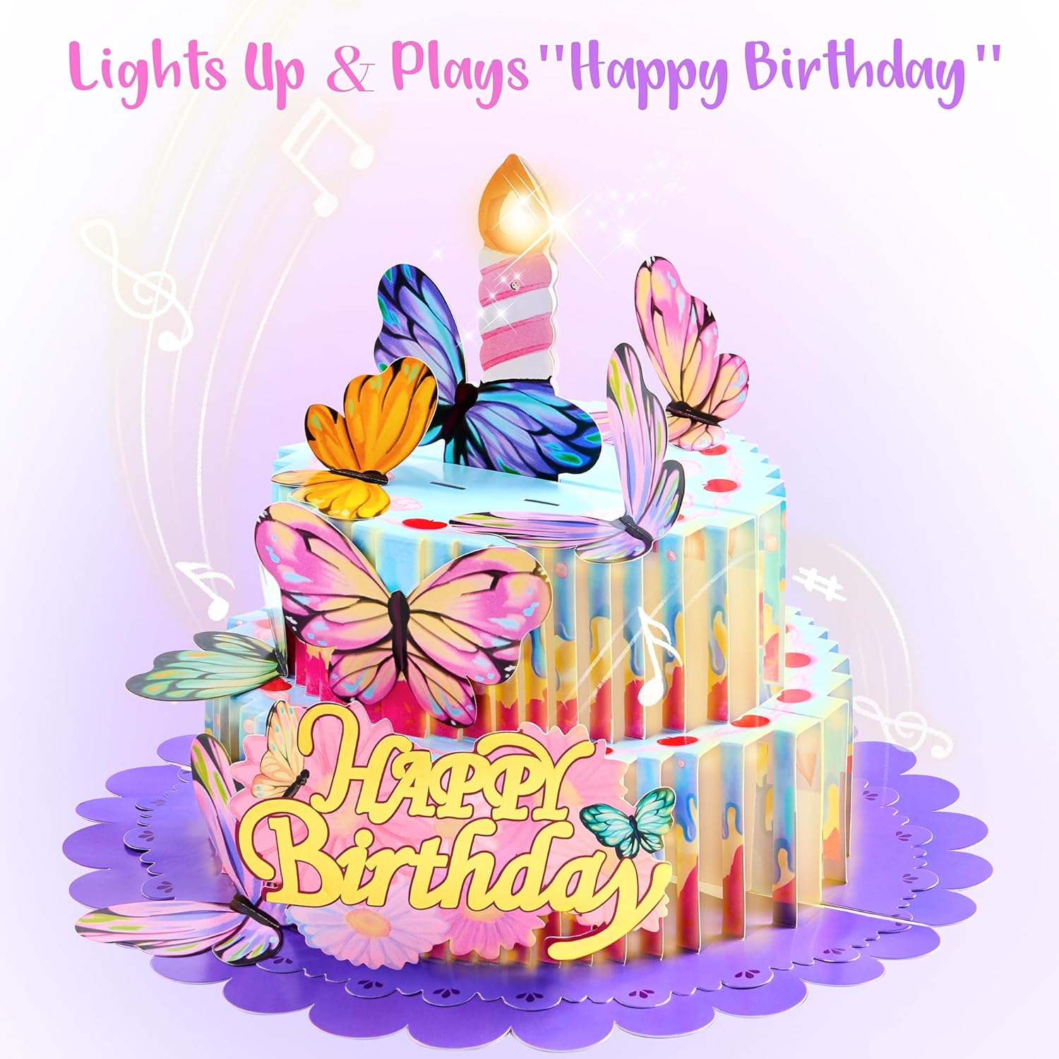 Airpark 3D Pop Up Birthday Card with LED Light and Music