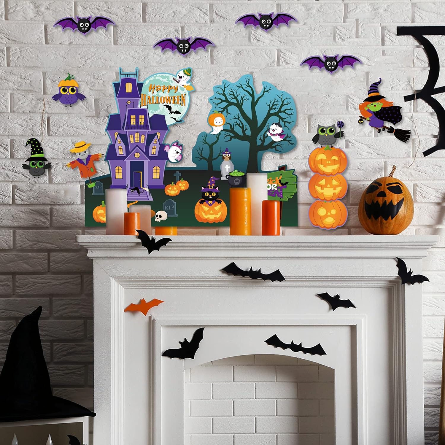 Halloween Bulletin Board Decorations 25 Piece Set