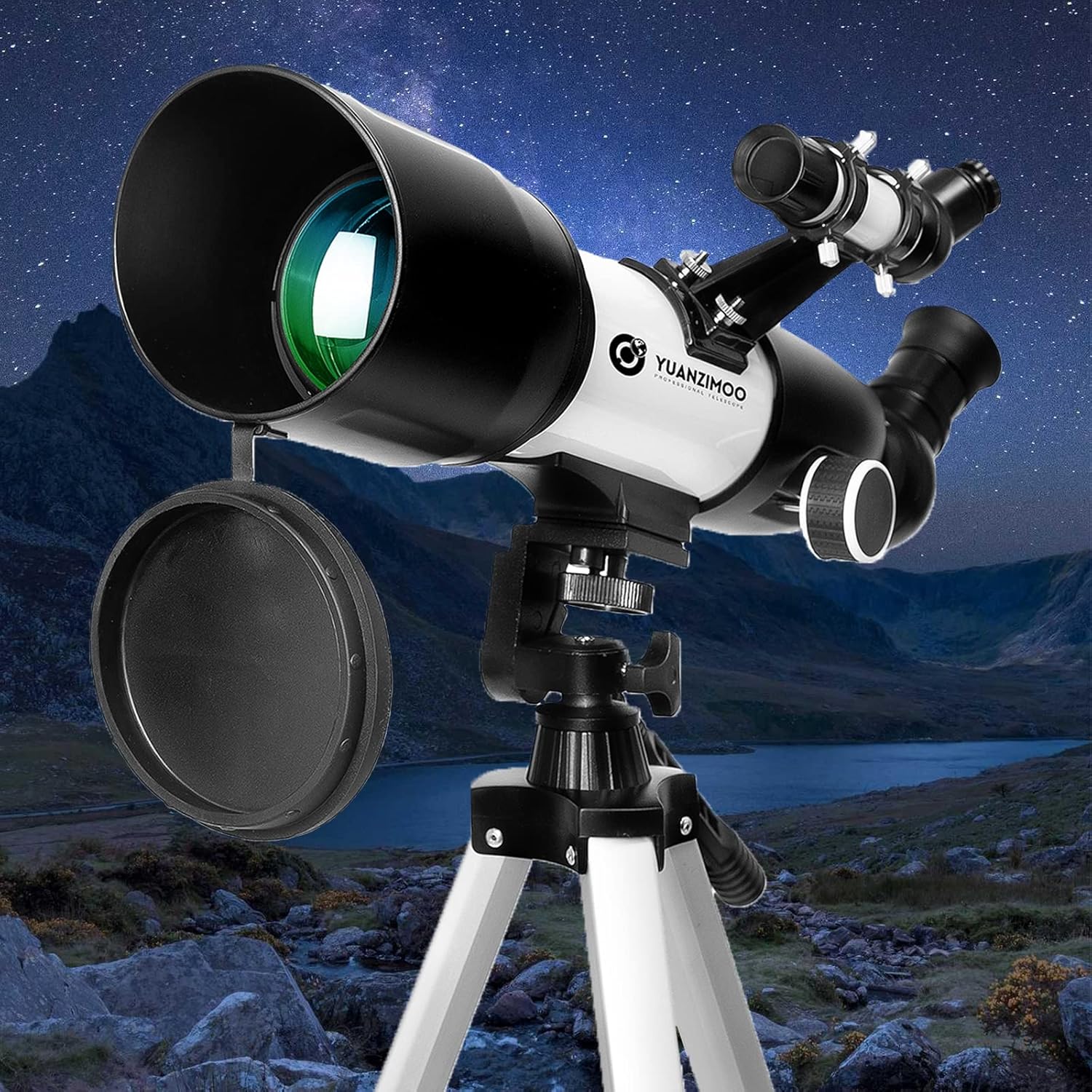 YUANZIMOO 70mm Refractor Telescope with Tripod and Remote