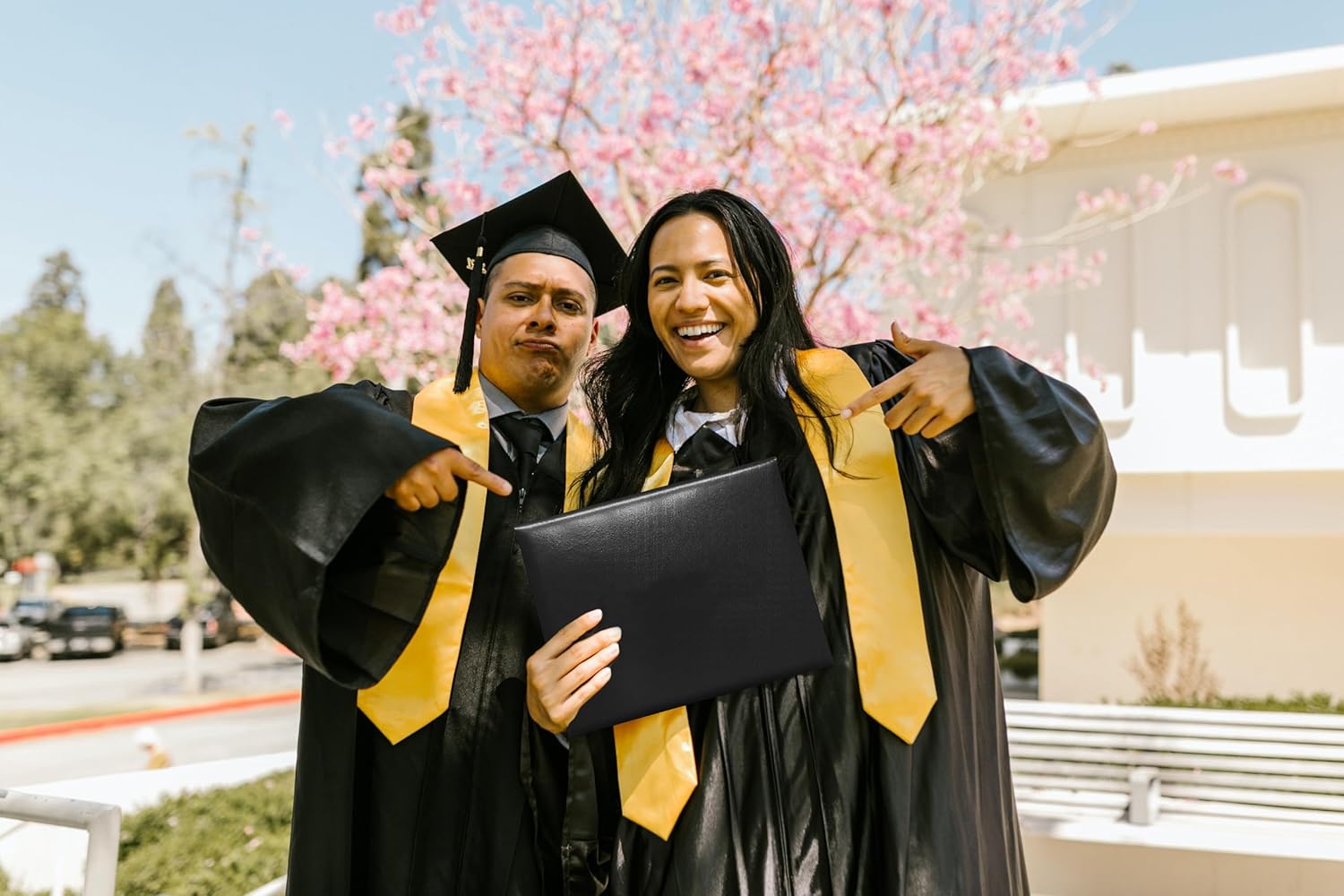 MyGradDay Smooth Diploma Holder 8 12 x 11 Black