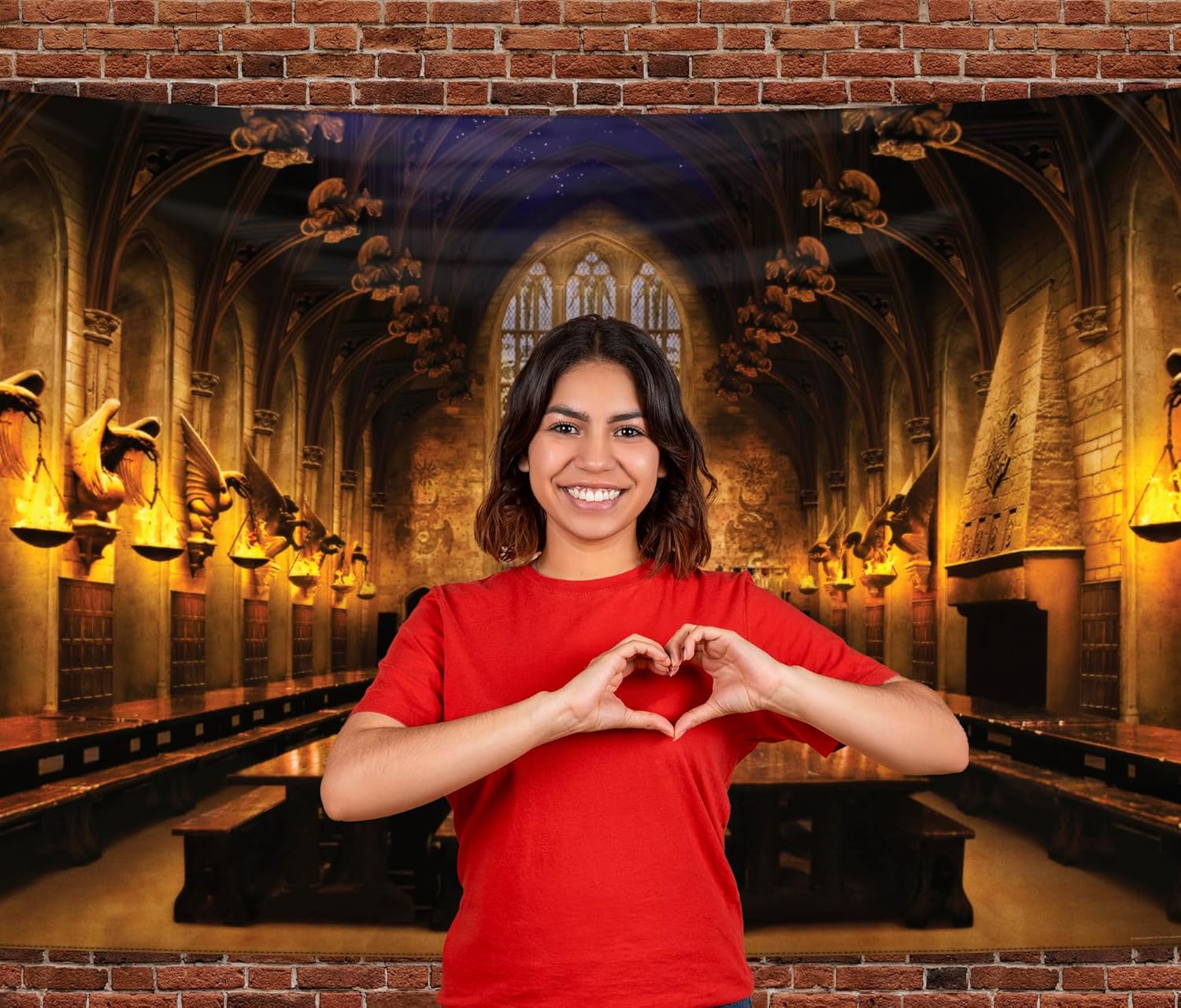 Conquest Journals Harry Potter Hogwarts Great Hall Backdrop Wall Banner