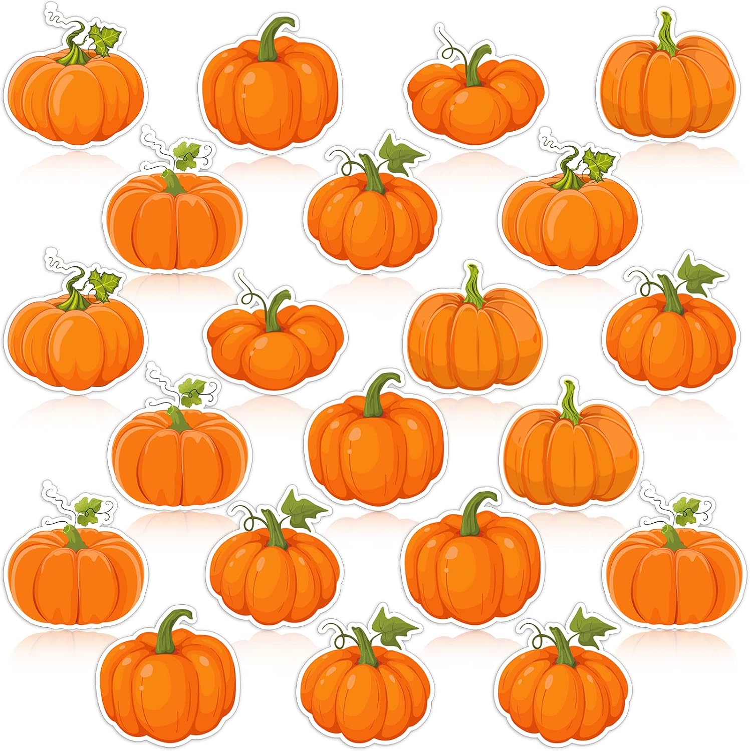 60 Piece Pumpkin Cutouts for Fall Bulletin Board Decor
