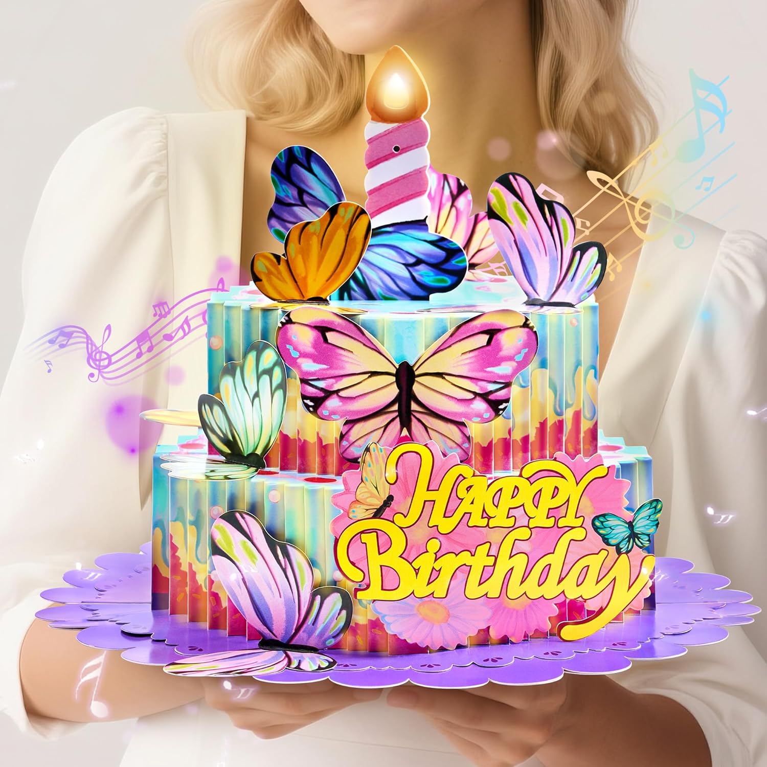 Airpark 3D Pop Up Birthday Card with LED Light and Music
