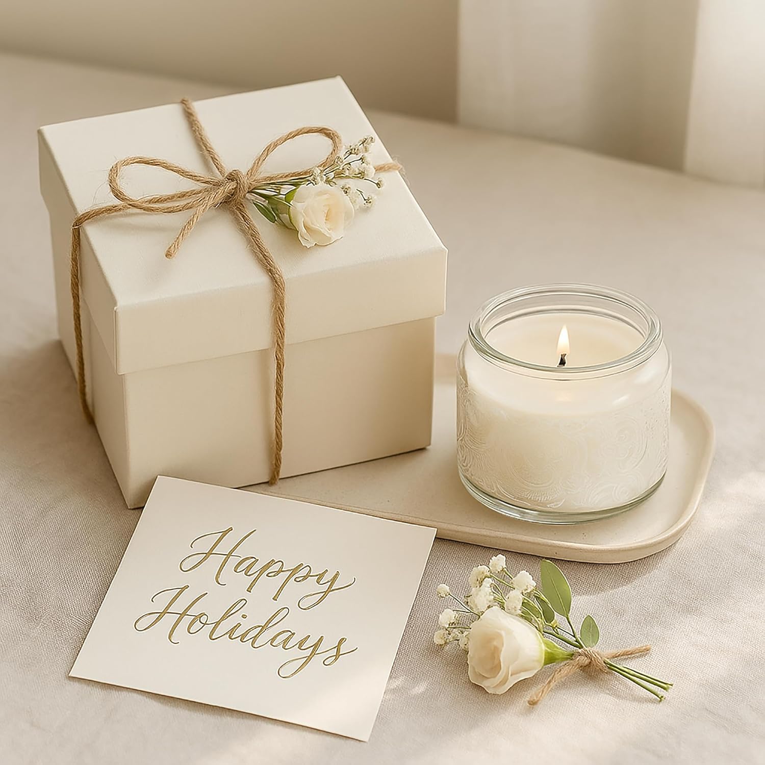 18-Pack 4oz Embossed Glass Candle Jars with Lids and Labels