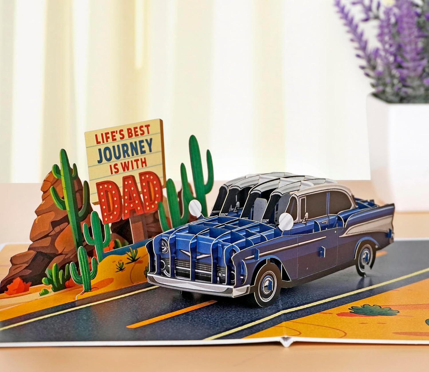 CUTPOPUP 3D Birthday Pop Up Card with Classic Car