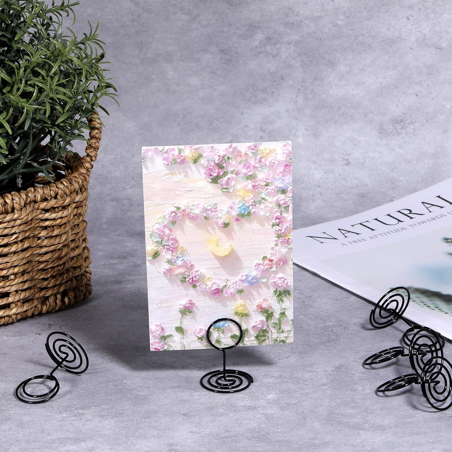 24 Pcs Tall Table Sign Holder for Events