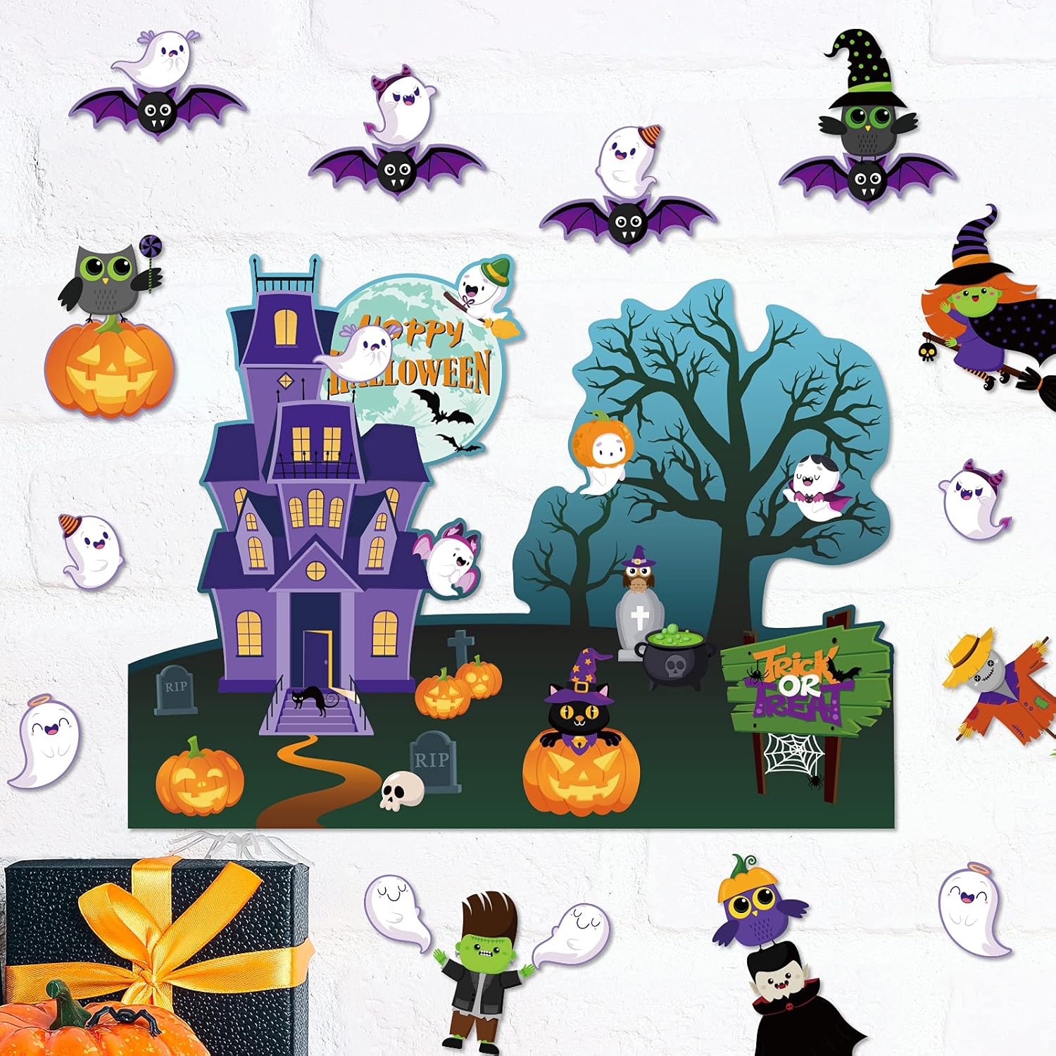 Halloween Bulletin Board Decorations 25 Piece Set