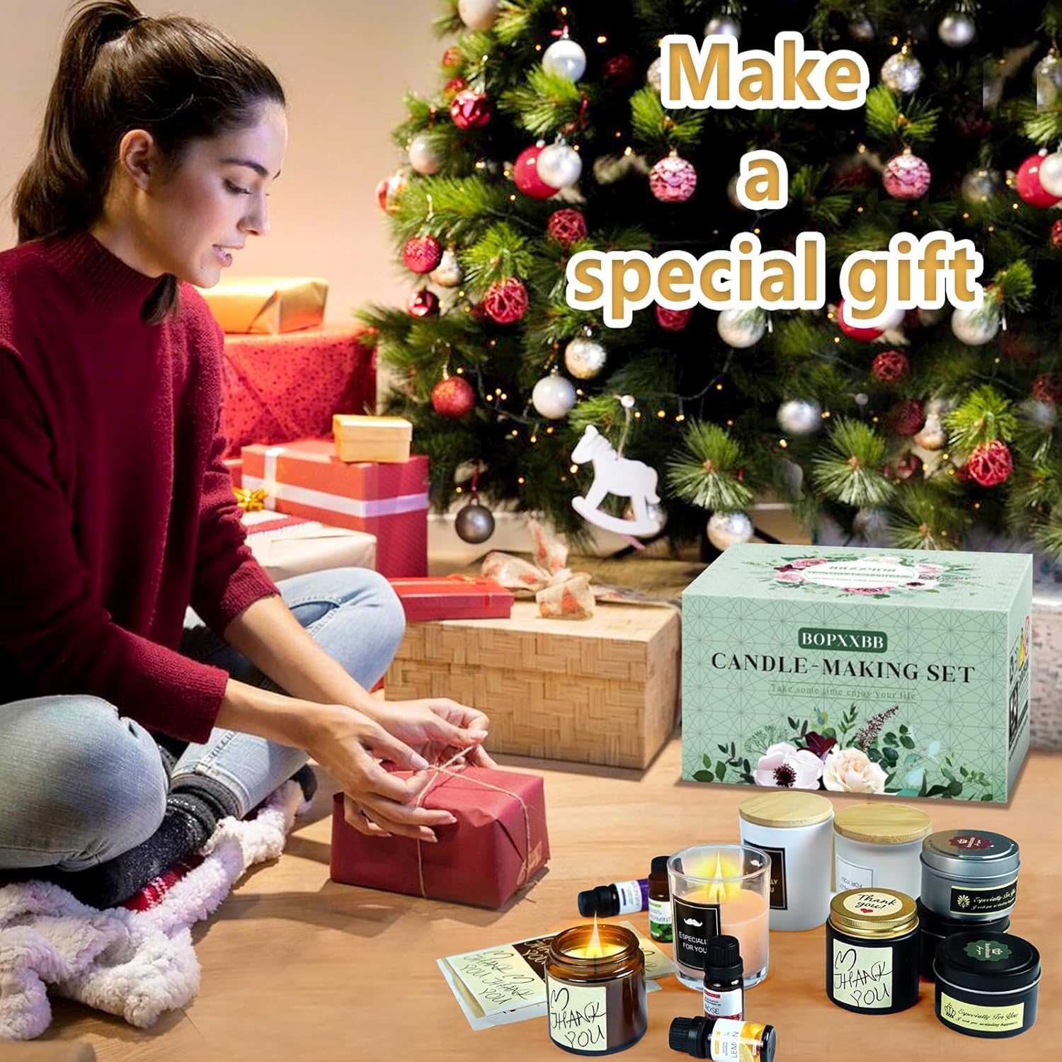 DOPXXBB Complete Candle Making Kit for Adults