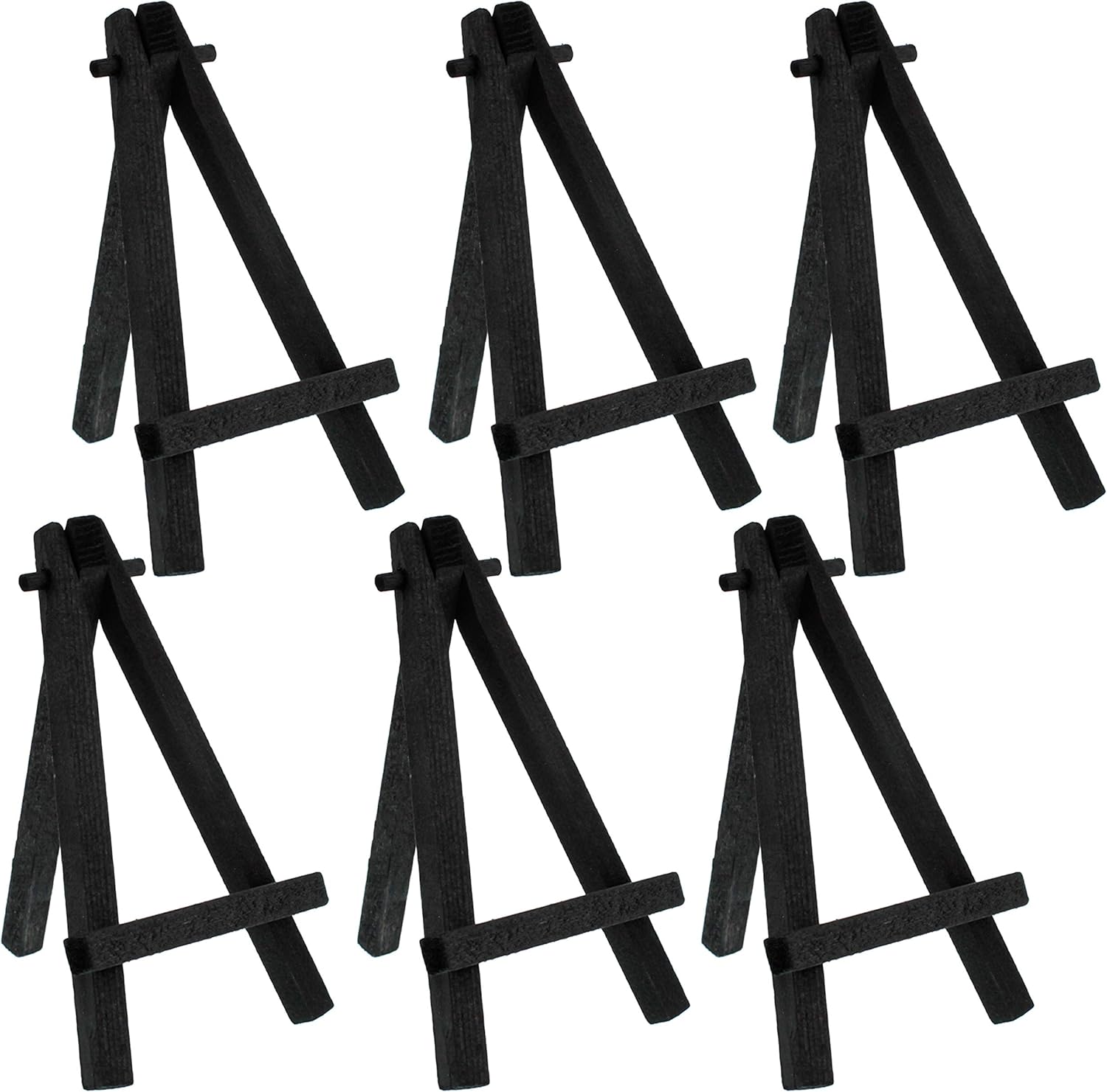 US Art Supply 5 Mini Easel 6 Pack Black
