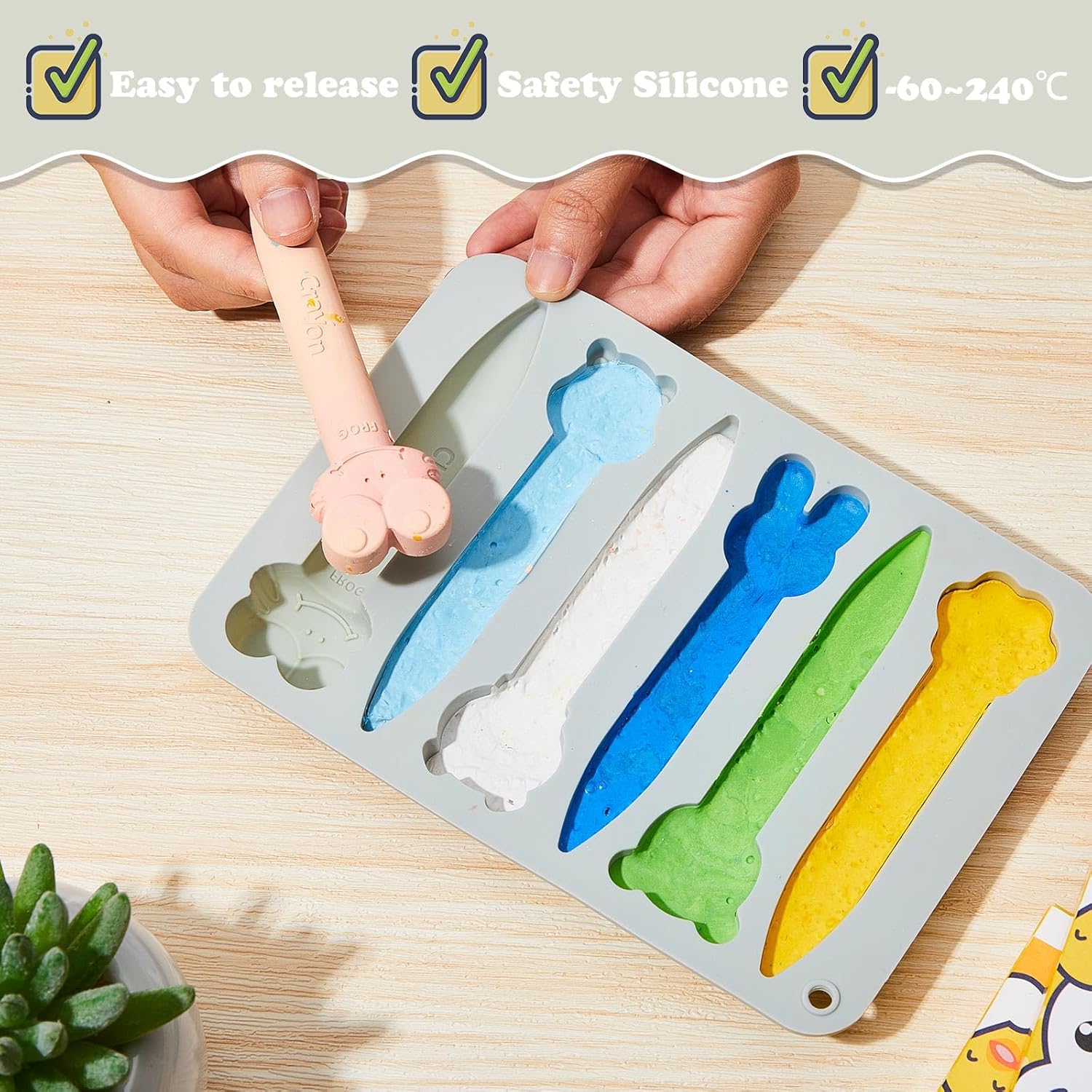 Tessco For You 4 Pack Assorted Crayon Molds
