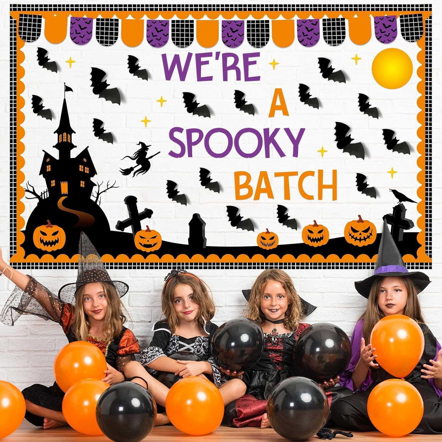 Halloween 3D Bulletin Board Decor Set
