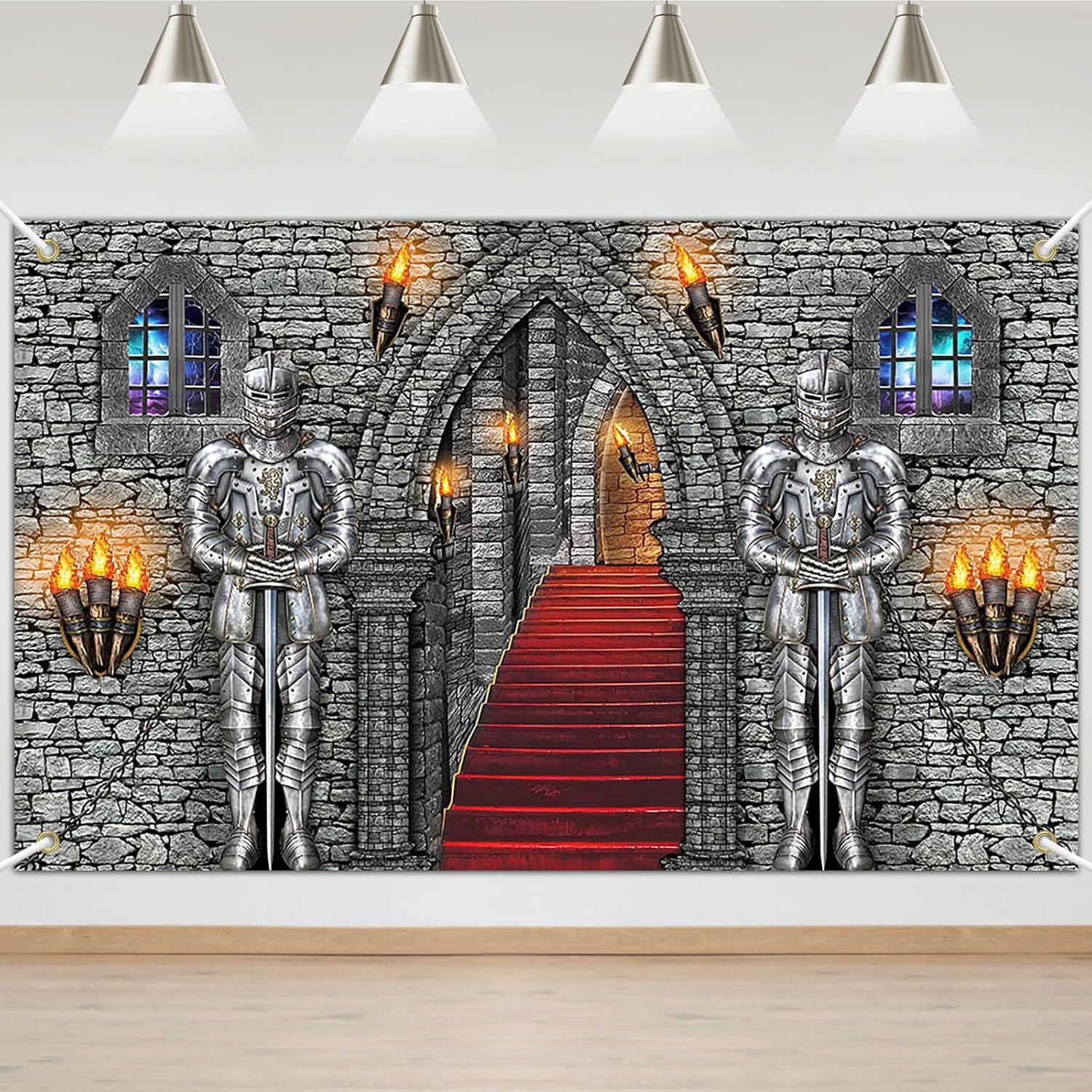 Avezano Medieval Banner for Castle Backdrop Party Decor