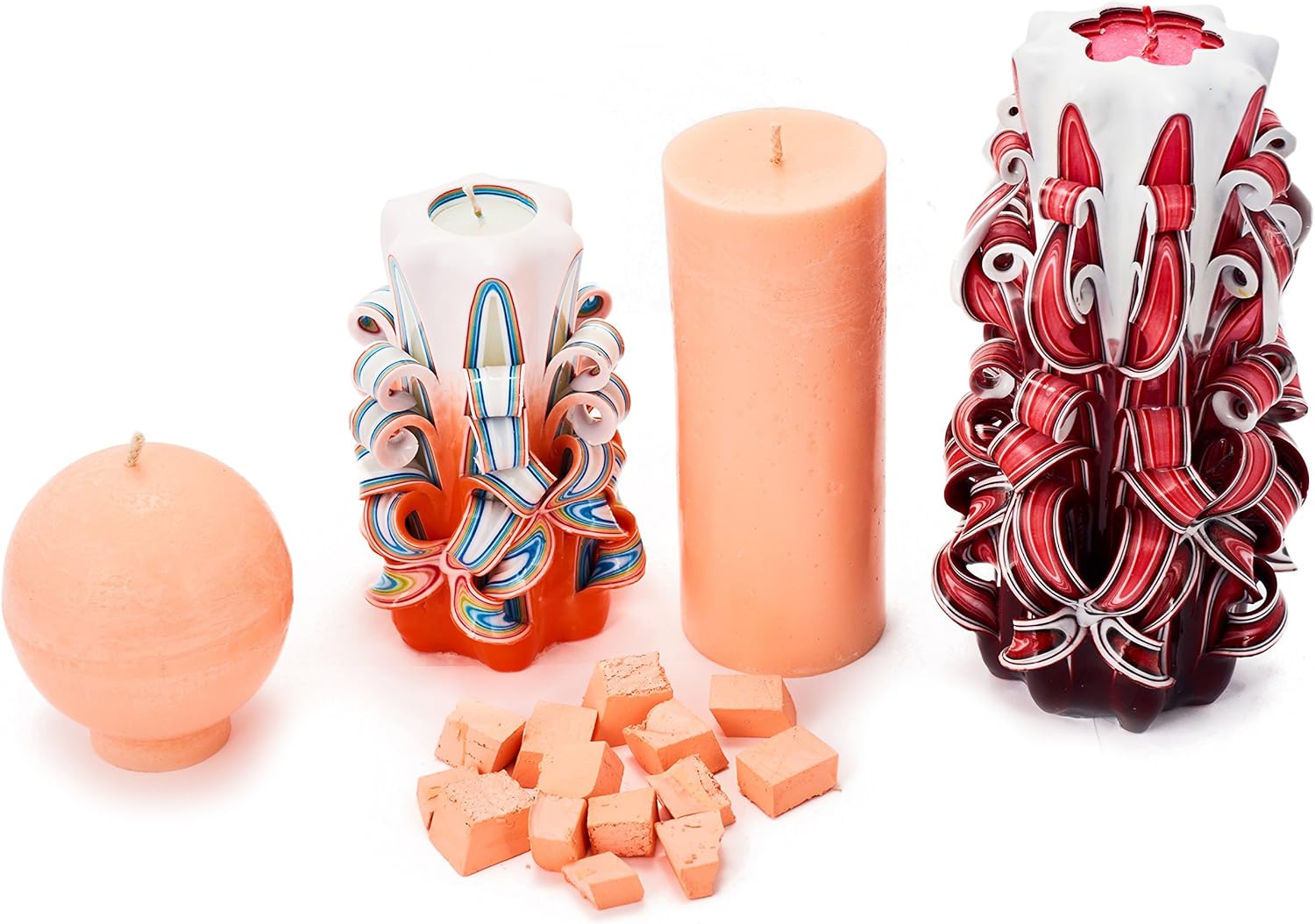 Pastel Orange Candle Dye 2oz - Premium Color Blocks
