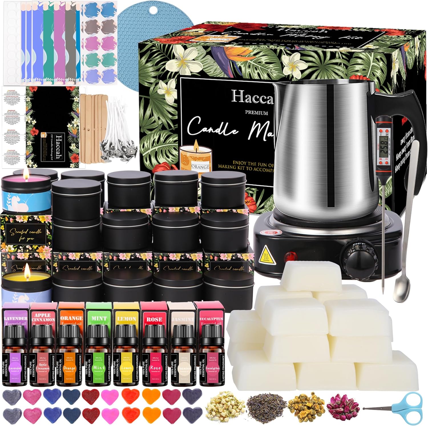 Haccah Complete Candle Making Kit for Adults and Beginners 1