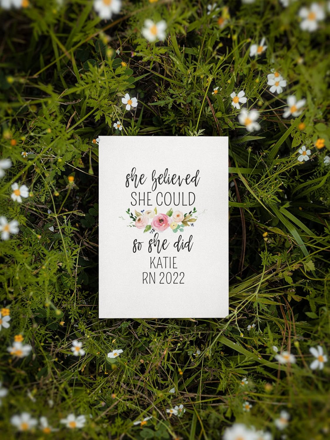 She Believed She Could So She Did Greeting Card