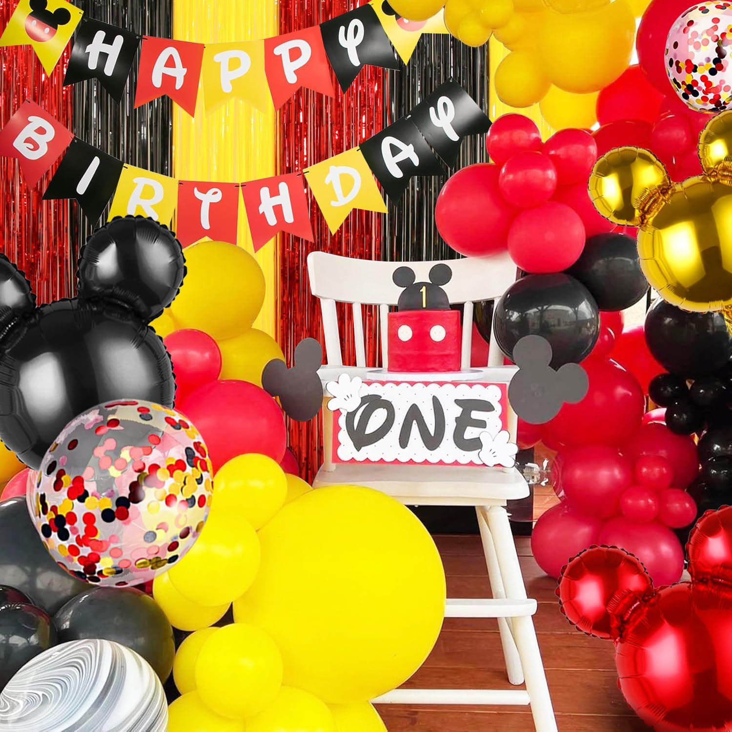 Cartoon Mouse Birthday Decorations 2 Pack