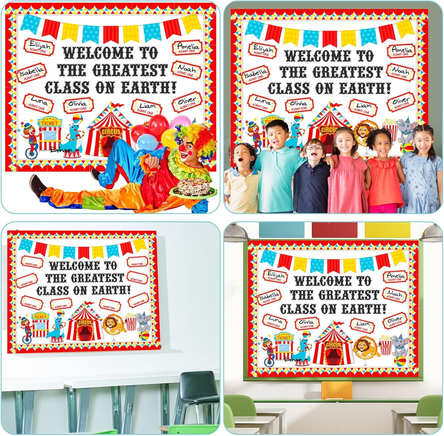 Funrous Carnival Bulletin Board Set Welcome to the Greatest Class on Earth