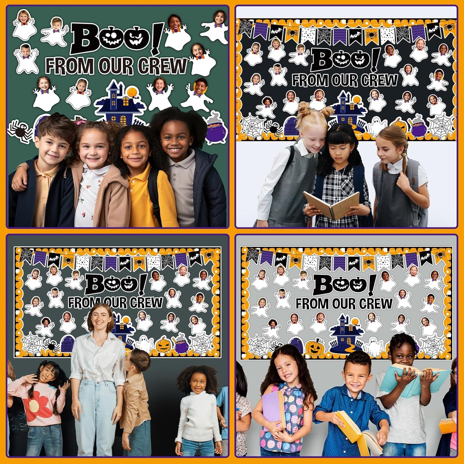 Halloween Ghost Bulletin Board Set for Classroom Decorations