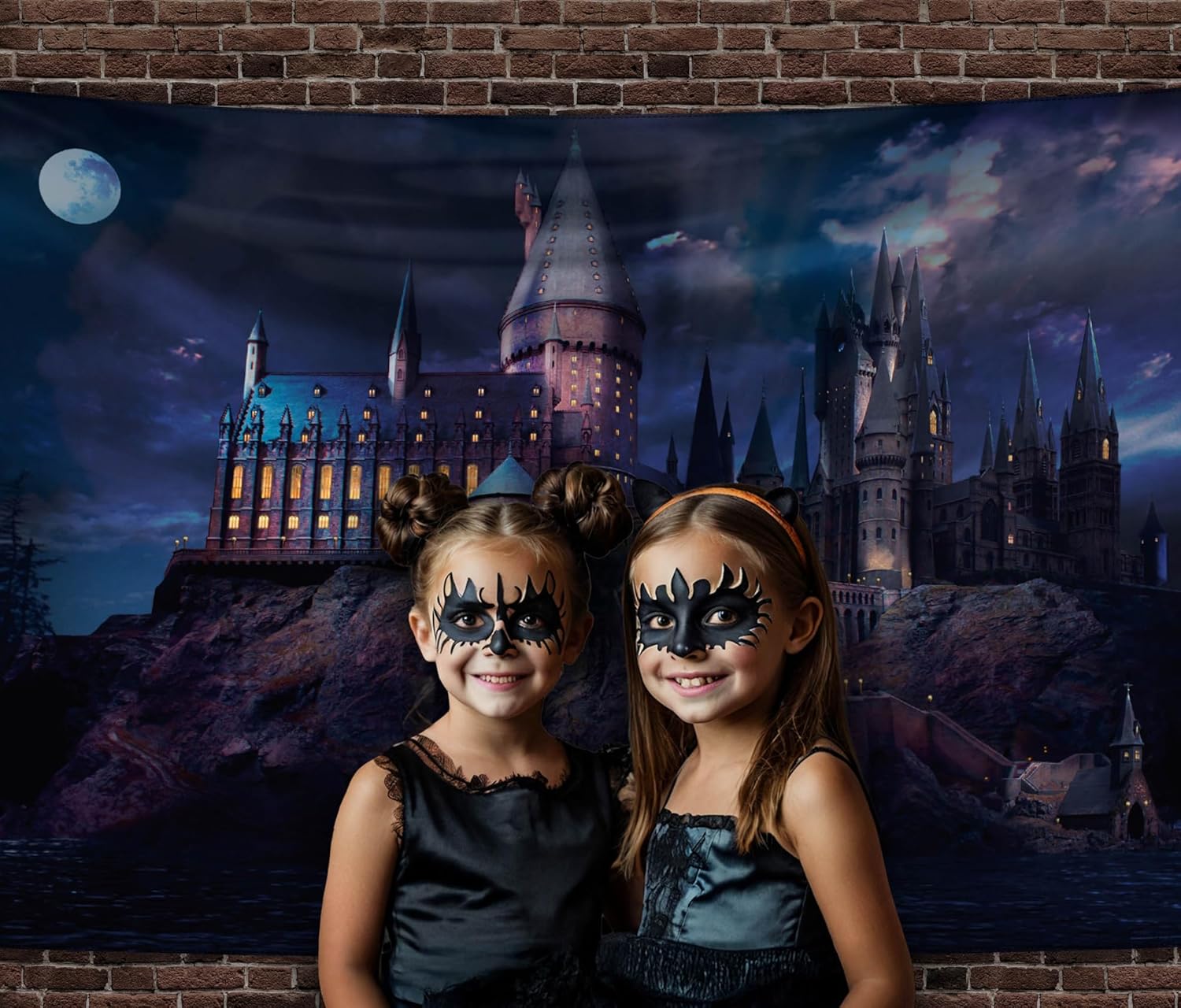 Conquest Journals Harry Potter Hogwarts Castle Night Backdrop Wall Banner
