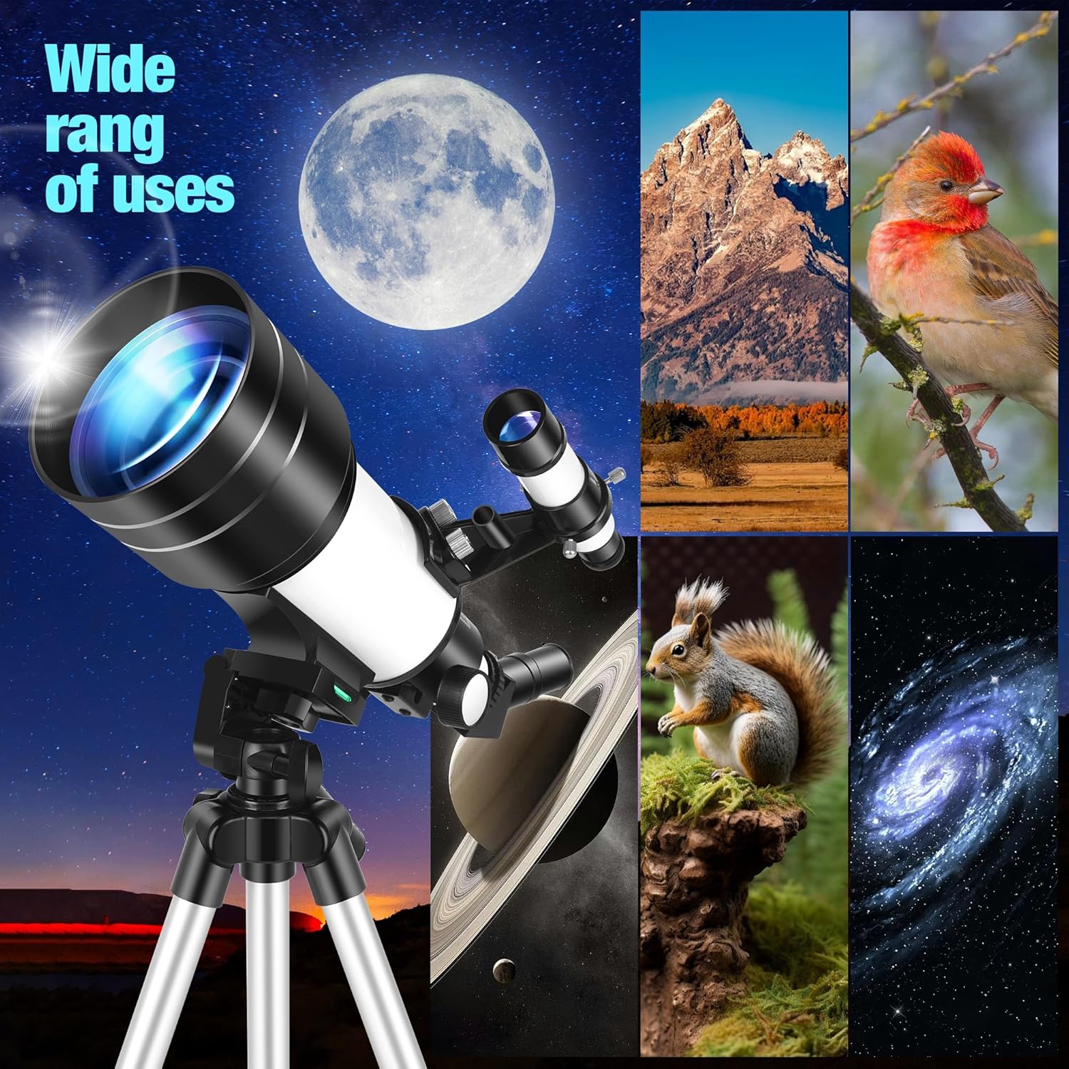 HUGERSTAR 70mm Telescope for Adults and Kids