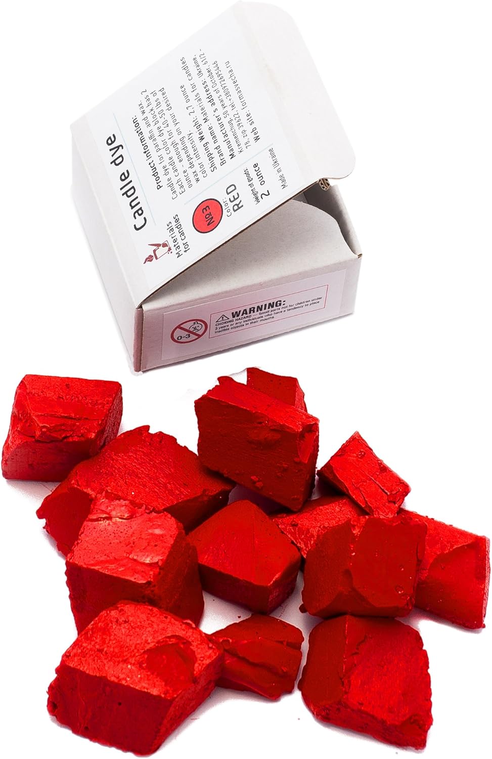 Red Candle Dye 2oz Blocks for Soy Candle Making