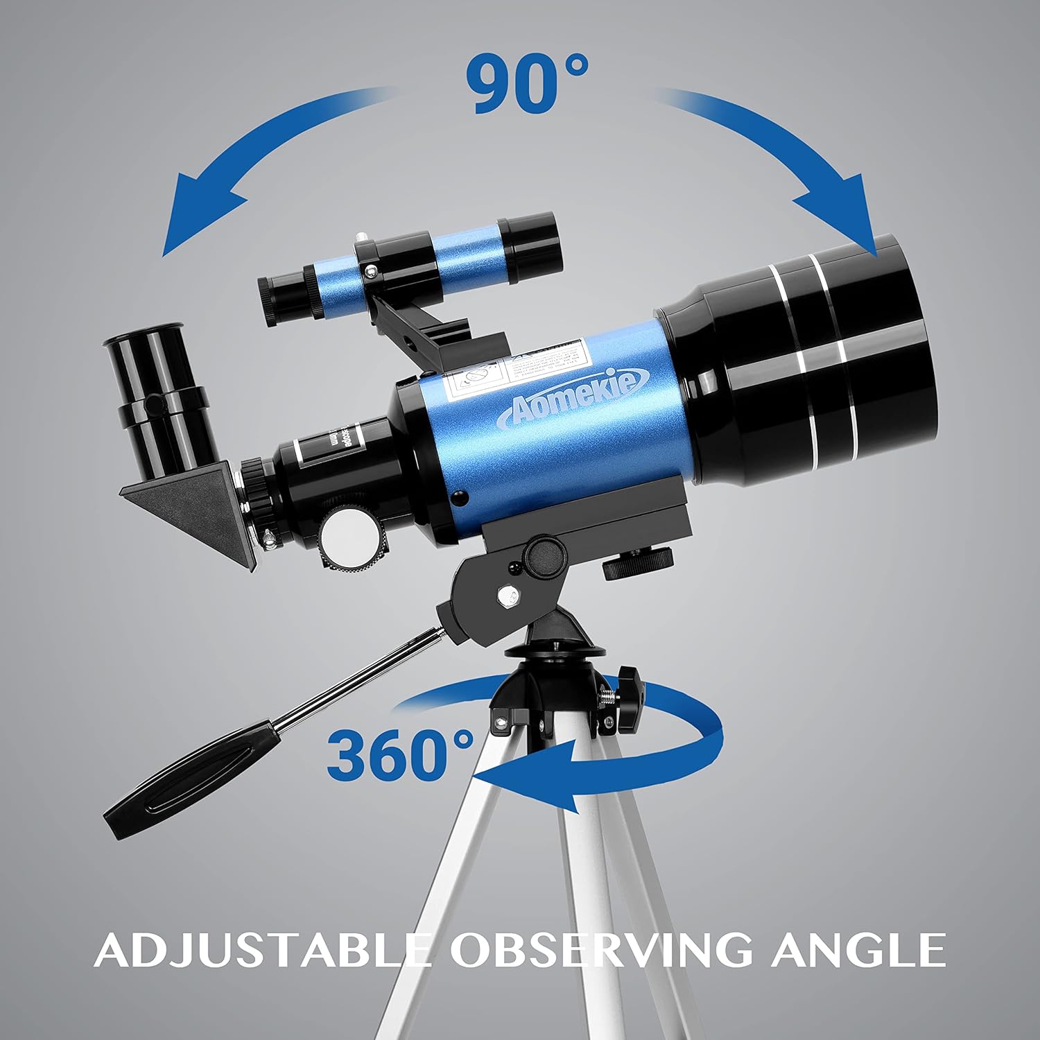 AOMEKIE 70mm Telescope with 300mm Tripod and Smartphone Adapter for Beginners