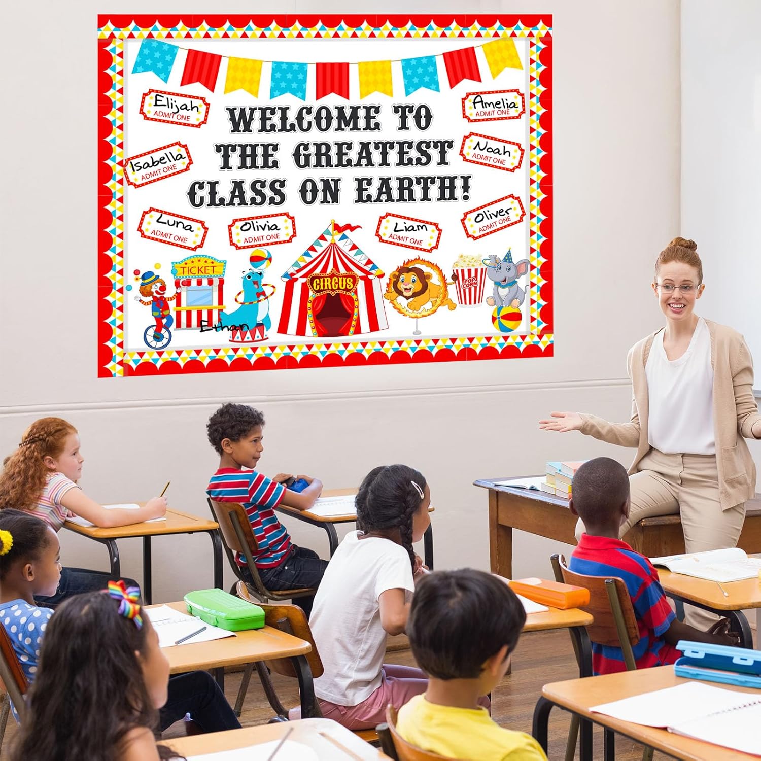 Funrous Carnival Bulletin Board Set Welcome to the Greatest Class on Earth