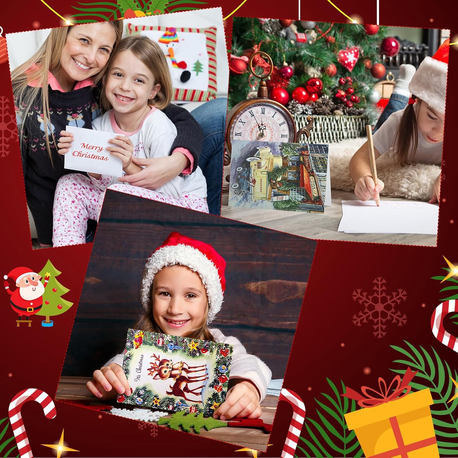 Jetec 200 Pack Christmas Cards with Envelopes