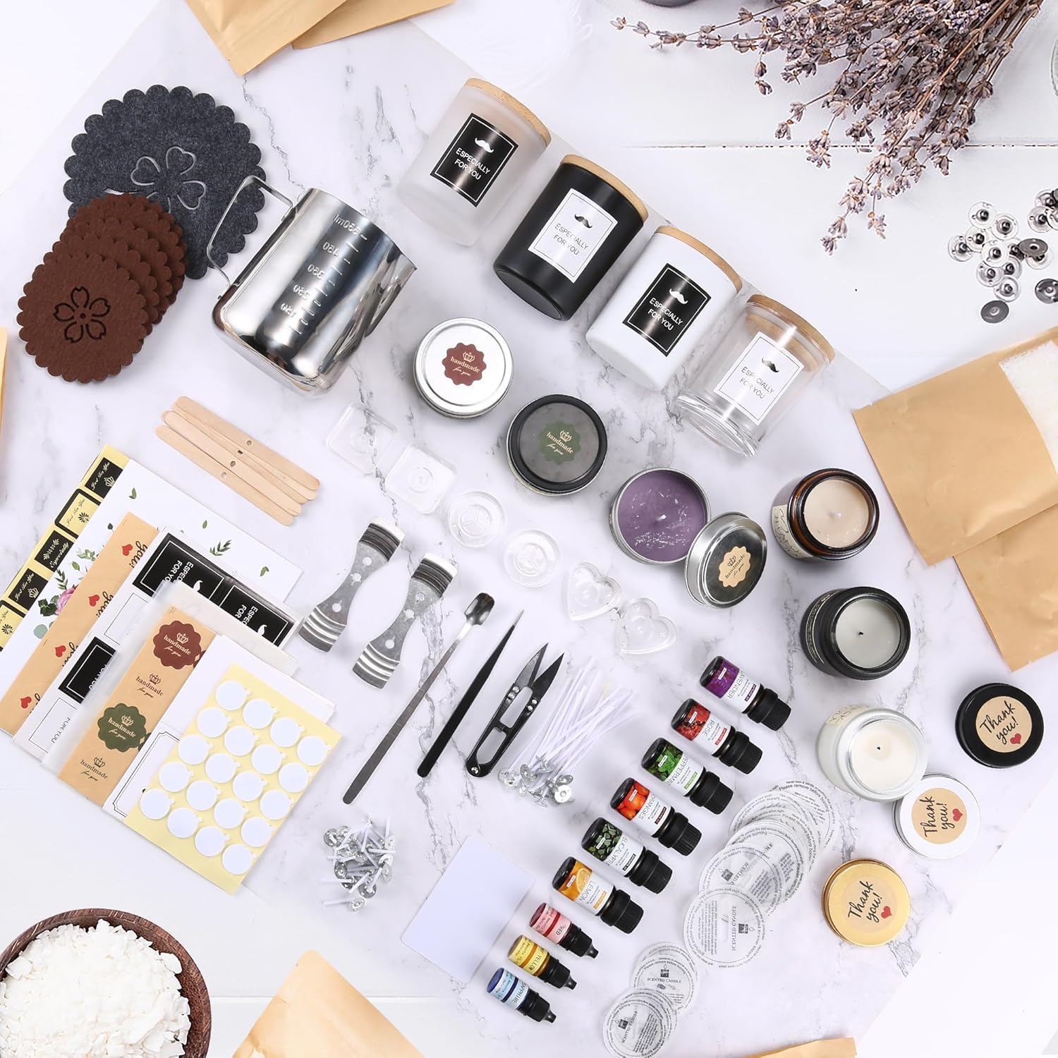 DOPXXBB Complete Candle Making Kit for Adults