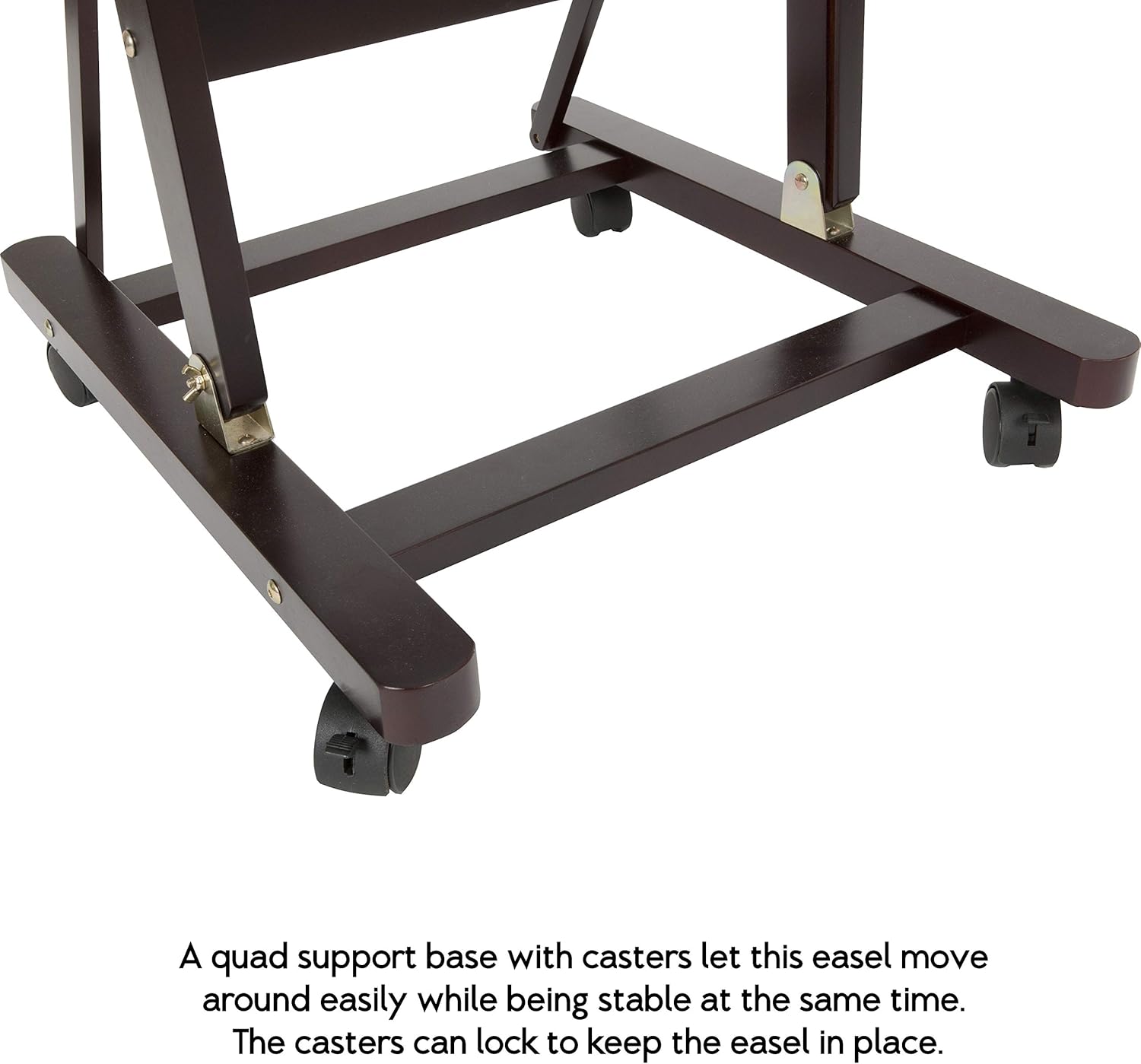Soho Urban Artist Adjustable H-Frame Studio Easel with Rolling Caster