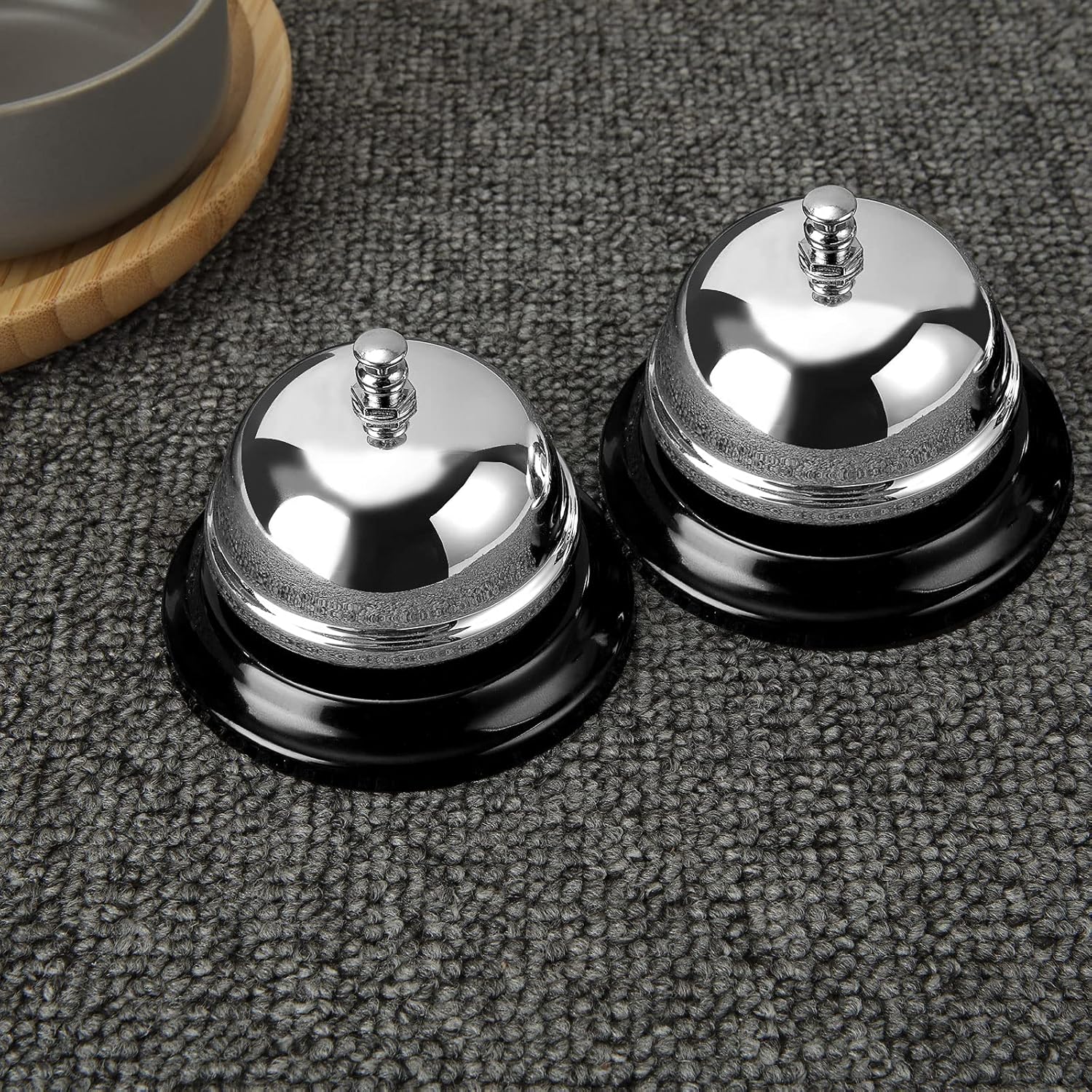 QTLCOHD 12 Pack Call Bell 335 Inch Diameter Metal Anti-Rust