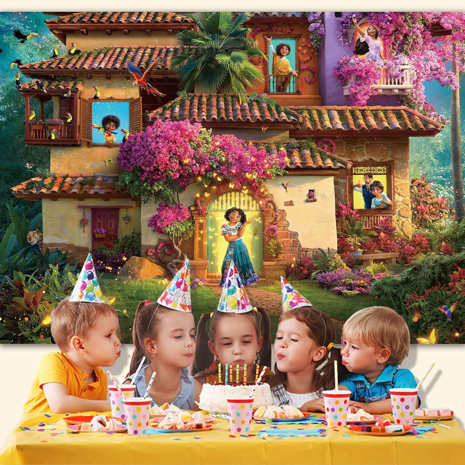 7x5FT Magic House Backdrop for Birthday Party Decor