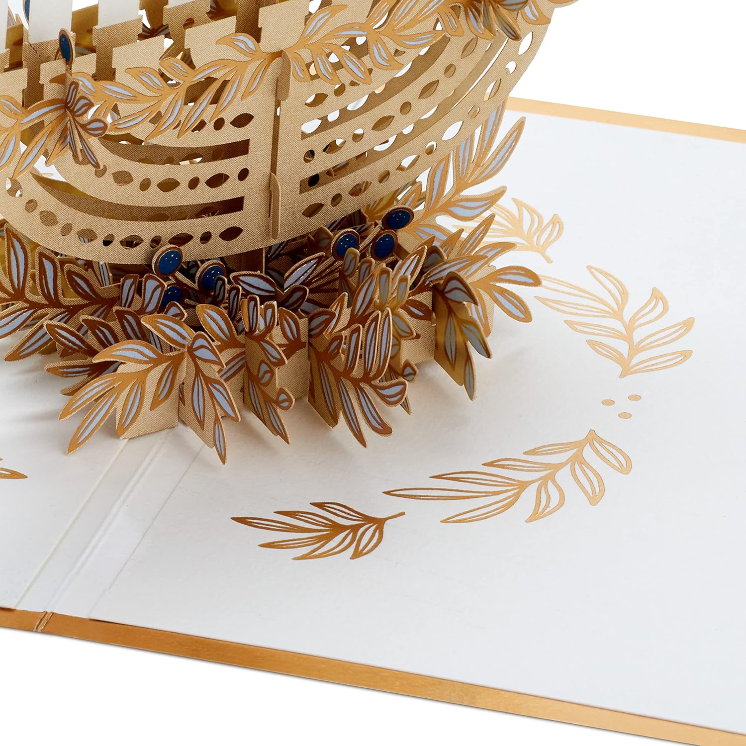 Hallmark Signature Paper Wonder Pop Up Hanukkah Card with Menorah