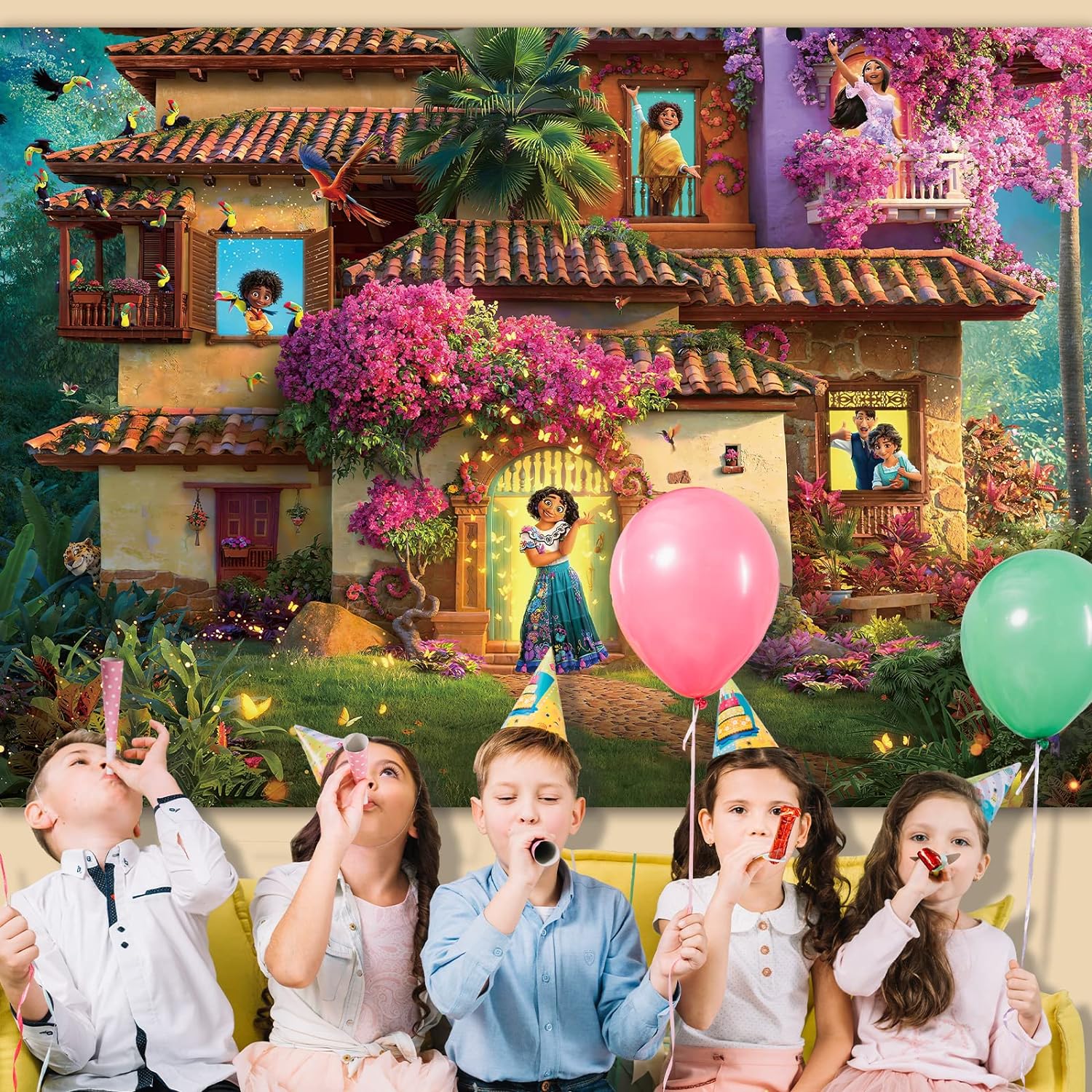 7x5FT Magic House Backdrop for Birthday Party Decor