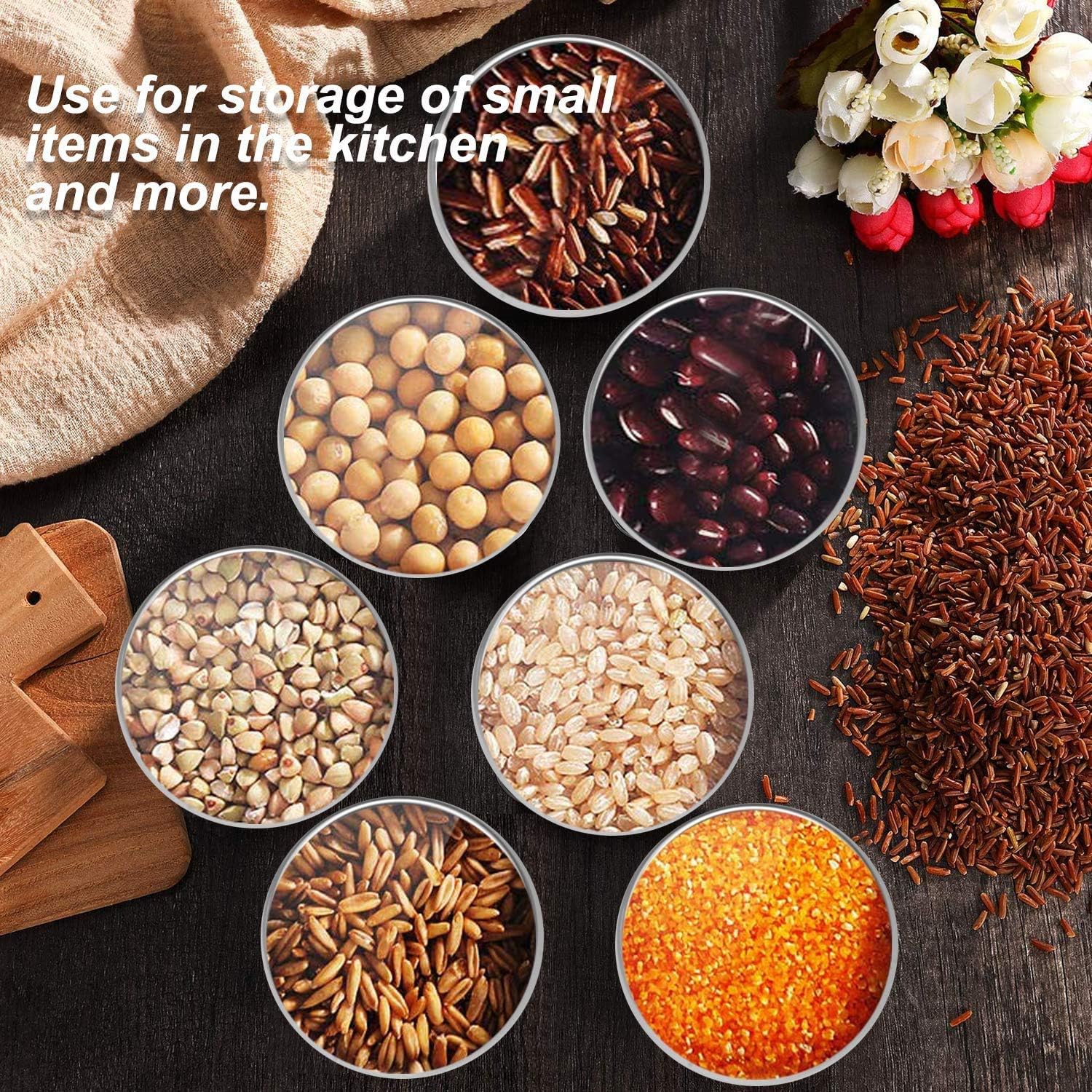 DINGPAI 27pcs Candle Tins 2oz Metal Containers