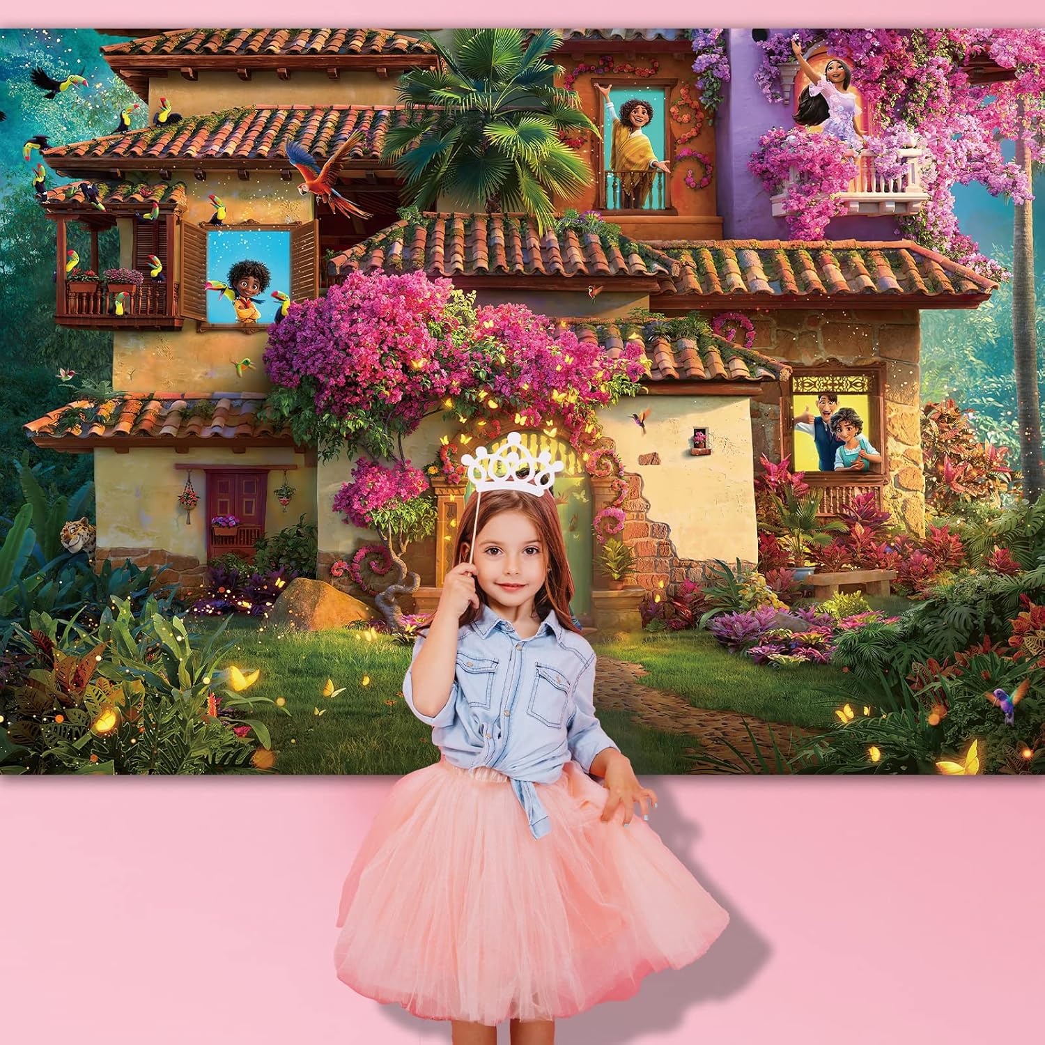 7x5FT Magic House Backdrop for Birthday Party Decor