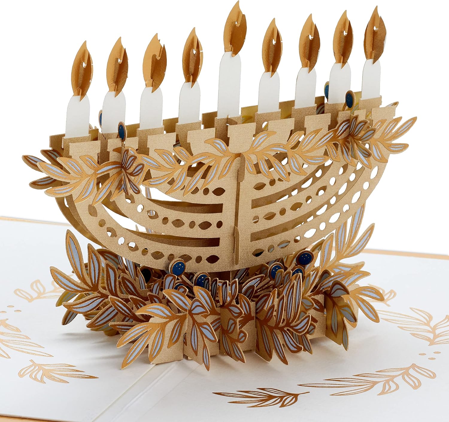 Hallmark Signature Paper Wonder Pop Up Hanukkah Card with Menorah